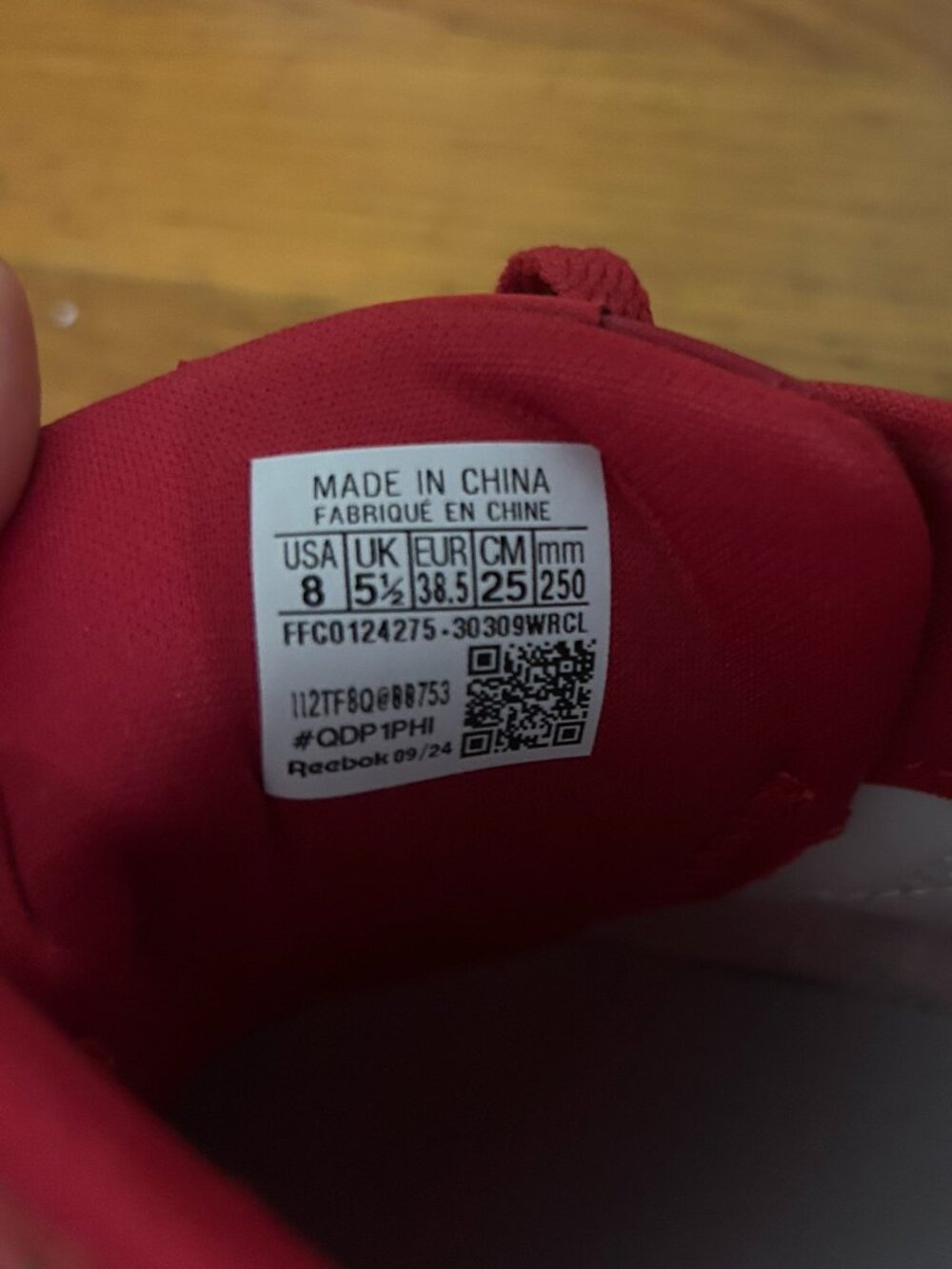 Red Reebok Sneakers - Picture 4 of 4